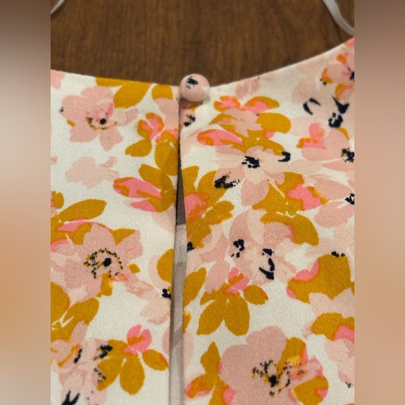 Liz Claiborne Sleeveless A-Line Midi Dress in Orange and Pink - Picture 15 of 15